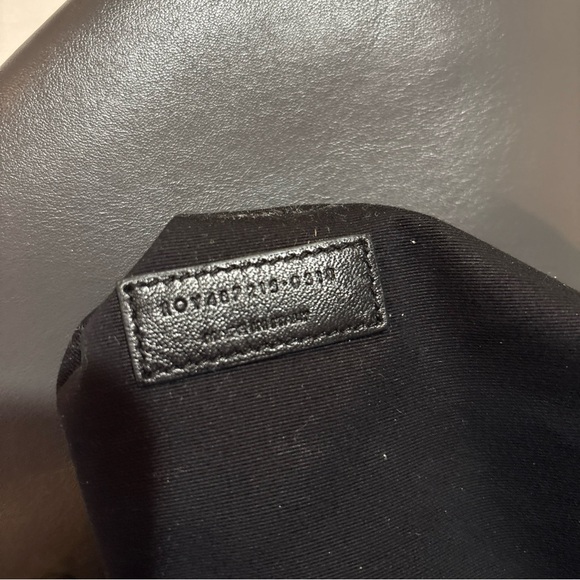 Yves Saint Laurent Metallic Gray Chevron Shoulder Bag - Picture 6 of 16